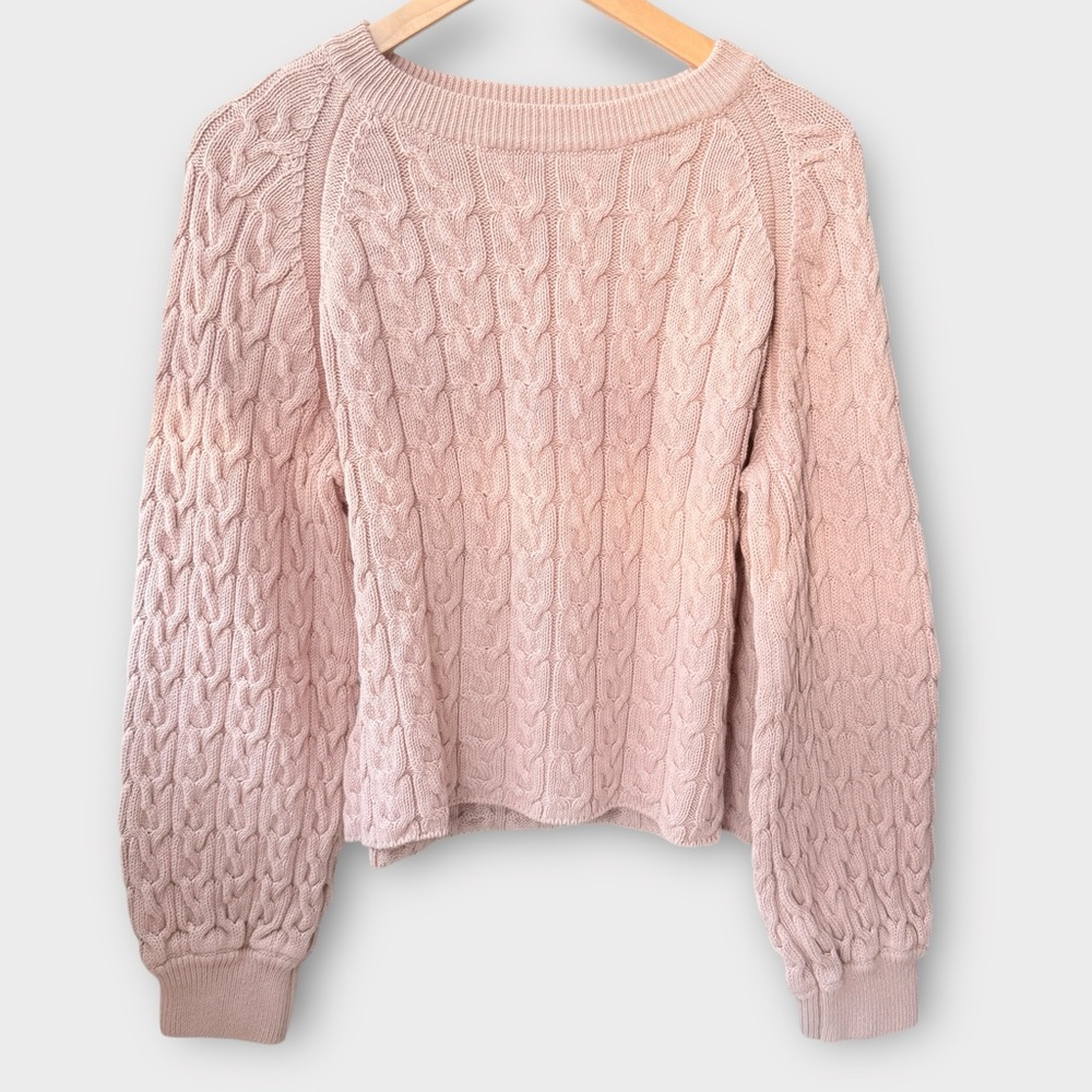 J.Crew Textured Cable Knit Sweater – Size XL (Like New)